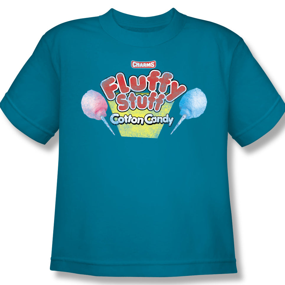 Fluffy Stuff Logo (Turquoise) Youth Tee - TootsieShop.com